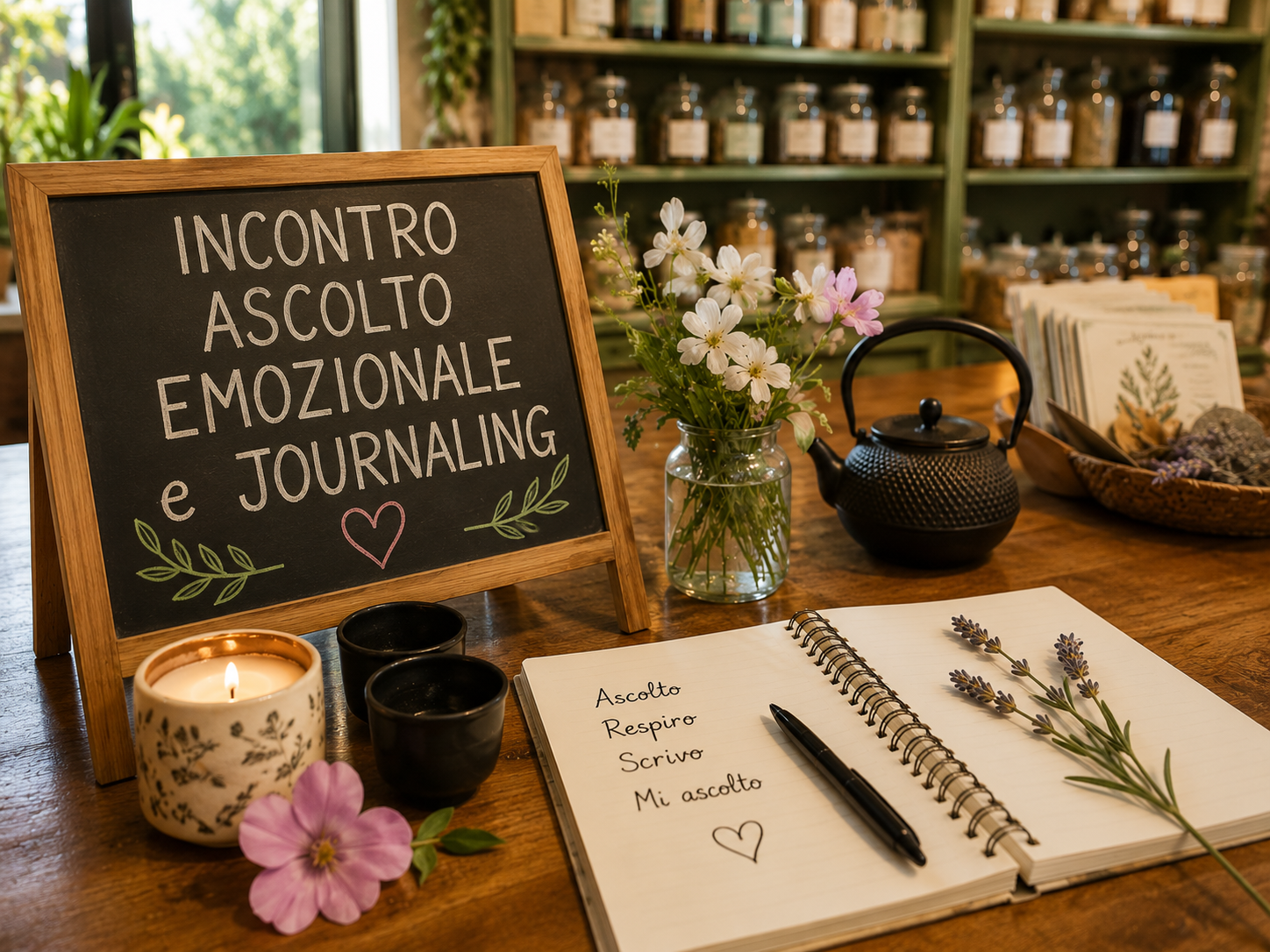 Ascolto Emozionale, Fiori di Bach e Journaling