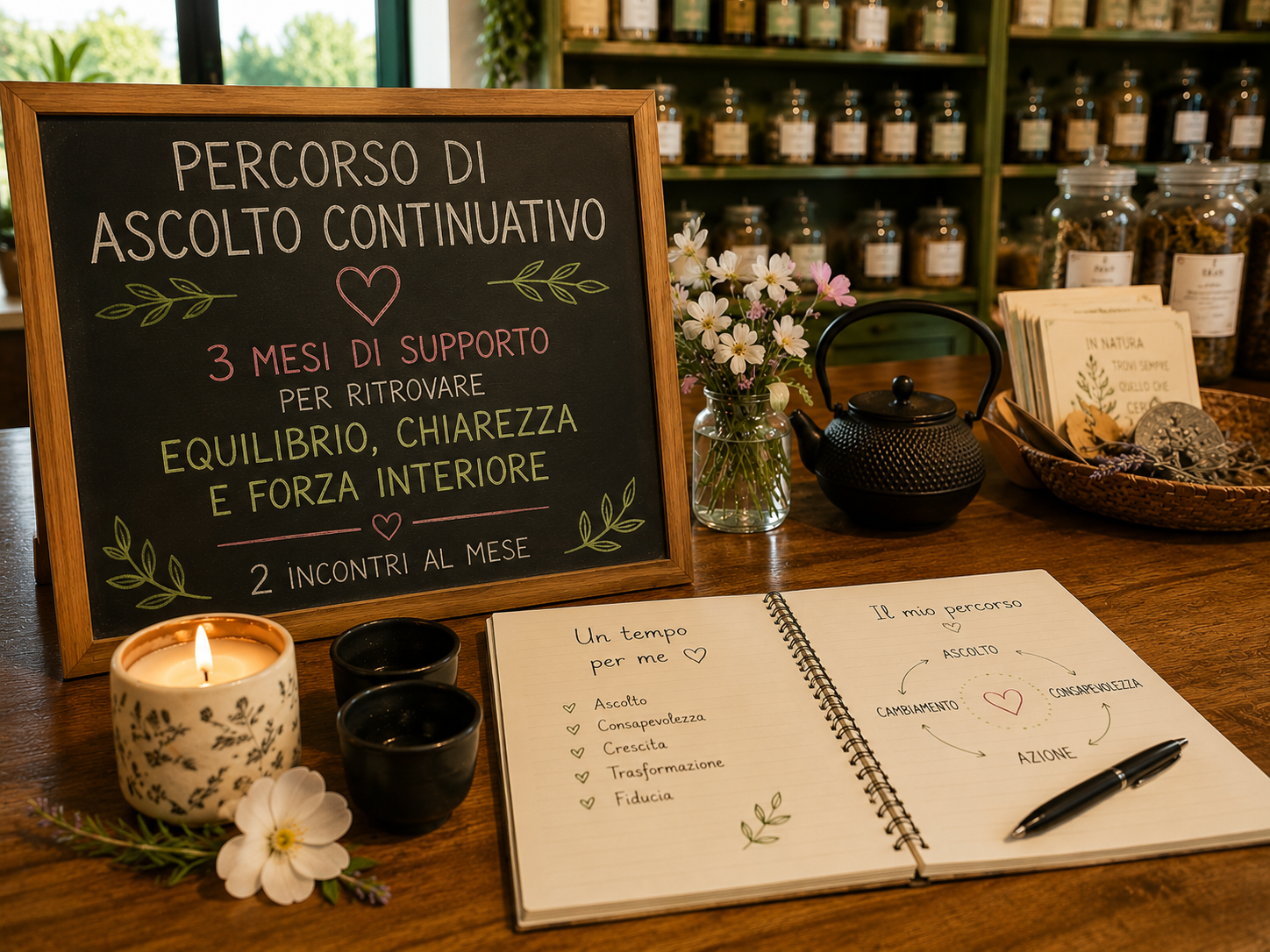 Percorso di Ascolto Emozionale 3 mesi per ritrovare equilibrio, chiarezza e forza interiore
