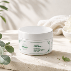 Crema Eudermica Naturale Senza Profumo,  Sollievo per Pelle Sensibile e Irritata