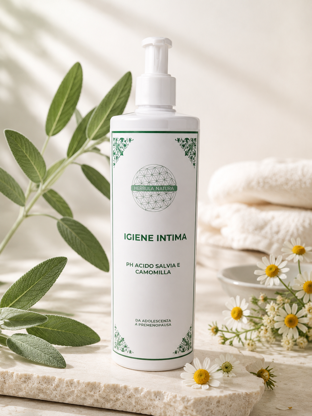 Detergente Intimo Ph acido con Salvia e Camomilla